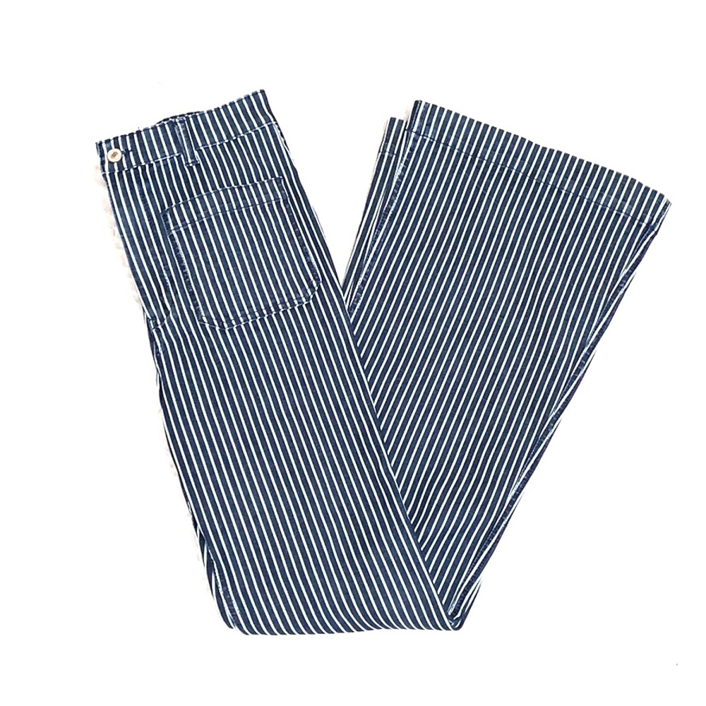 Striped bootleg jeans NWT